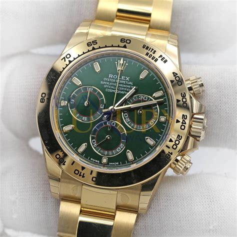 rolex daytona 116508 verde|rolex daytona green dial price.